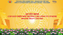 Công ty CP Kinh doanh than Cẩm Phả được cấp Giấy phép môi trường cho Kho bãi chứa than Khe Dây đến năm 2030