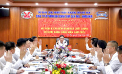 Đảng ủy Công ty Cổ phần Kinh doanh Than Cẩm Phả - Vinacomin triển khai công tác đánh giá, phân loại đảng viên và tập thể lãnh đạo, quản lý năm 2025