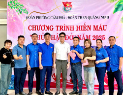 Tuổi trẻ Công ty CP Kinh doanh than Cẩm Phả-Vinacomin tích cực tham gia hiến máu tình nguyện “Chủ nhật Đỏ” năm 2025