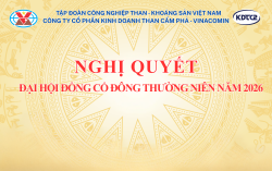 Nghị quyết Đại hội đồng cổ đông thường niên năm 2026 Công ty CP Kinh doanh than Cẩm Phả - Vinacomin
